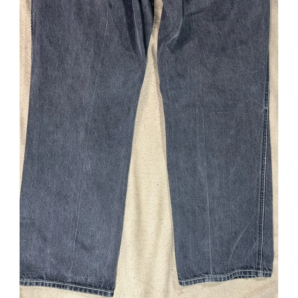 PJ Mark Jeans Mens 36x32 Black Gray Baggy Wide Leg Y2K Streetwear